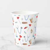 Muster für medizinisches Gerät für Ärzte oder Kran Pappbecher (Vorderseite)