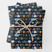Muster für Meeresbewohner Geschenkpapier Set (Beispiel)