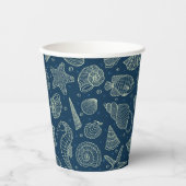 Muster für Meeresbewohner Pappbecher (Vorderseite)