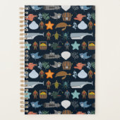 Muster für Meeresbewohner Planer (Vorderseite)