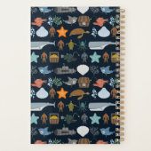 Muster für Meeresbewohner Planer (Rückseite)