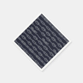 Muster für Meeresknochen Serviette (Ecke)