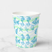 Muster für Meeresskizzen Pappbecher (Rechts)