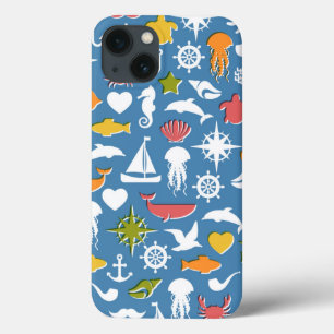 Muster für Meeressymbole Case-Mate iPhone Hülle