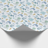 Muster für Meerestiere Geschenkpapier (Ecke)