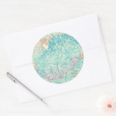 Muster für mehrfarbige Bläschen Runder Aufkleber (Umschlag)