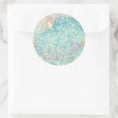 Muster für mehrfarbige Bläschen Runder Aufkleber (Tasche)