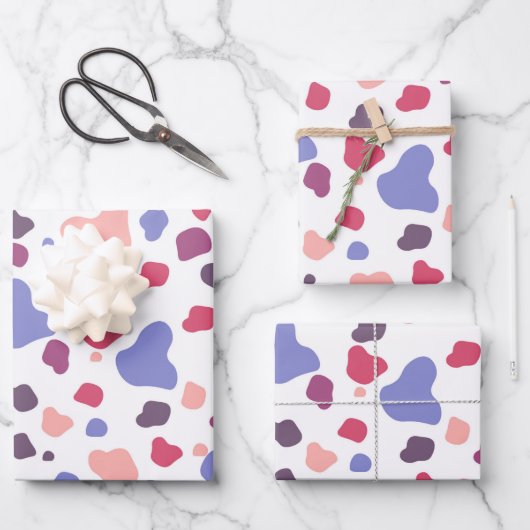 Muster für mehrfarbige Blöcke Geschenkpapier Set (Vorderseite)