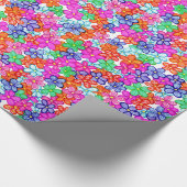 Muster für mehrfarbige Blume Geschenkpapier (Ecke)
