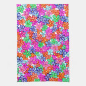 Muster für mehrfarbige Blume Geschirrtuch (Vertikal)