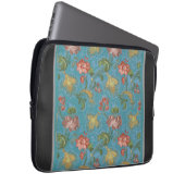 Muster für mehrfarbige Blume Laptopschutzhülle (Vorne Rechts)