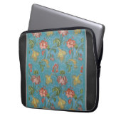Muster für mehrfarbige Blume Laptopschutzhülle (Vorderseite Links)