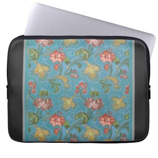 Muster für mehrfarbige Blume Laptopschutzhülle (Vorderseite)
