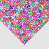 Muster für mehrfarbige Blume Seidenpapier (Ausschnitt)