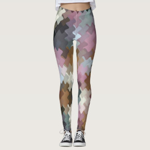 Muster für mehrfarbige digitale Camouflage Leggings