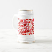 Muster für mehrfarbige Herzen 20367 Bierglas (Vorderseite Links)