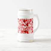 Muster für mehrfarbige Herzen 20367 Bierglas (VorderseiteRechts)