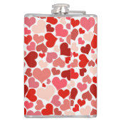 Muster für mehrfarbige Herzen 20367 Flachmann (Rückseite)