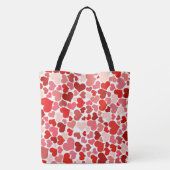 Muster für mehrfarbige Herzen 20367 Tasche (Rückseite)