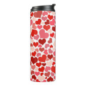 Muster für mehrfarbige Herzen 20367 Thermosbecher (Nach links gedreht)