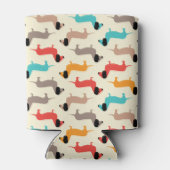 Muster für mehrfarbige Hunde Dosenkühler (Rückseite)