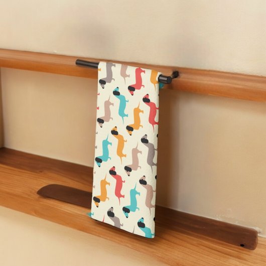 Muster für mehrfarbige Hunde Geschirrtuch