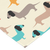 Muster für mehrfarbige Hunde Großer Tischläufer (Ecke)