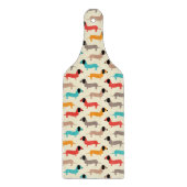 Muster für mehrfarbige Hunde Schneidebrett (Vorderseite)