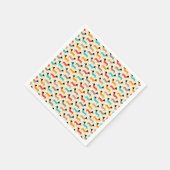 Muster für mehrfarbige Hunde Serviette (Ecke)