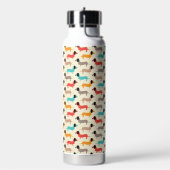 Muster für mehrfarbige Hunde Trinkflasche (Links)