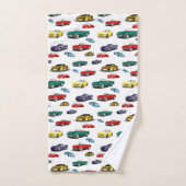 Muster für mehrfarbige Kraftfahrzeuge Badhandtuch Set (Handtuch)