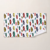 Muster für mehrfarbige Kraftfahrzeuge Badhandtuch Set (Handtuch)