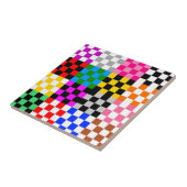 Muster für mehrfarbige Patchwork-Karo Fliese (Seite)