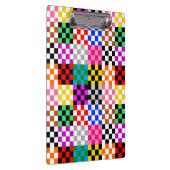 Muster für mehrfarbige Patchwork-Karo Klemmbrett (Rechts)