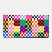 Muster für mehrfarbige Patchwork-Karo Schreibtischunterlage (Vorderseite)
