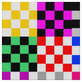 Muster für mehrfarbige Patchwork-Karo Stoff (Nahaufnahme)