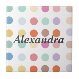 Muster für mehrfarbige Punkte Fliese