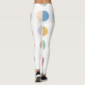 Muster für mehrfarbige Punkte Leggings (Rückseite)