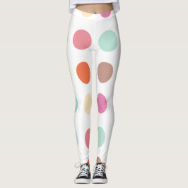 Muster für mehrfarbige Punkte Leggings