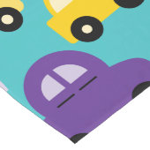 Muster für mehrfarbige Spielzeugautos Großer Tischläufer (Ecke)