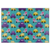 Muster für mehrfarbige Spielzeugautos Schneidebrett (Vorderseite)