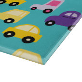 Muster für mehrfarbige Spielzeugautos Schneidebrett (Ecke)