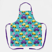 Muster für mehrfarbige Spielzeugautos Schürze (Vorderseite)