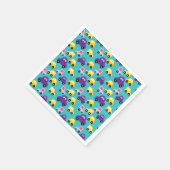 Muster für mehrfarbige Spielzeugautos Serviette (Ecke)