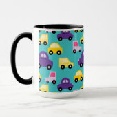 Muster für mehrfarbige Spielzeugautos Tasse (Links)