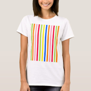 Muster für mehrfarbige Streifen T-Shirt