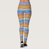 Muster für mehrfarbige Wasserfarben Leggings (Rückseite)