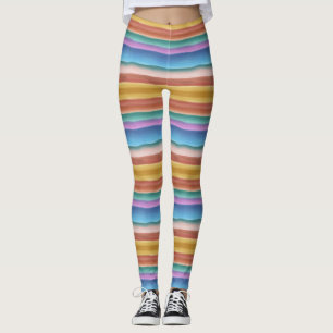 Muster für mehrfarbige Wasserfarben Leggings