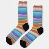 Muster für mehrfarbige Wasserfarben Socken (Linkes Detail)