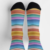 Muster für mehrfarbige Wasserfarben Socken (Oben)